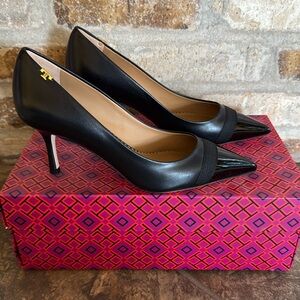 TORY BURCH Penelope black Pumps heels Shoes, Sz 6 NIB